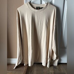 American Eagle Timberland Light Tan Box Fit T-Shirt size large